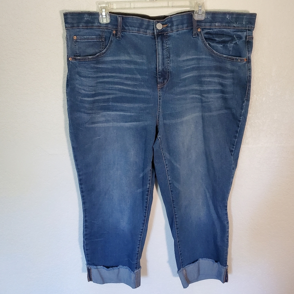 Terra & Sky Capri Jeans Plus Size 22W